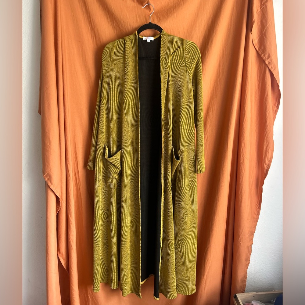 Vintage Rustic Gold Kimono Cardigan (M/Lg)